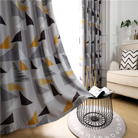 Modern Shading Window Curtain Cloth Blackout Curtains For Bedroom Living Room Rideaux Chambre Voilage Drapes ► Photo 1/6