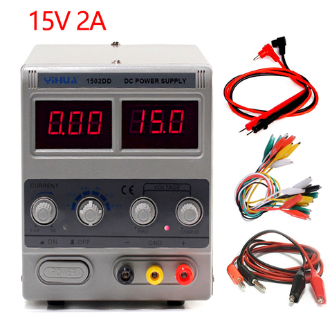 YIHUA 1502DD DC Power Supply Laboratory Adjustable Digital For Phone Repair 15V 2A Voltage Regulator Switching DC Power Supply ► Photo 1/6