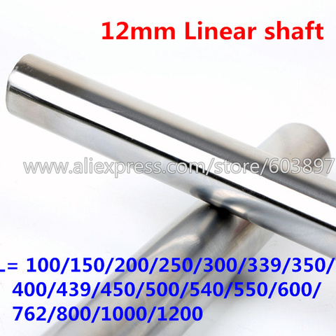 4pcs D12mm Shaft L 100/150mm linear shaft  LM Shaft diameter long for LM12UU 12mm linear ball bearing linear smooth rod 3D ► Photo 1/1