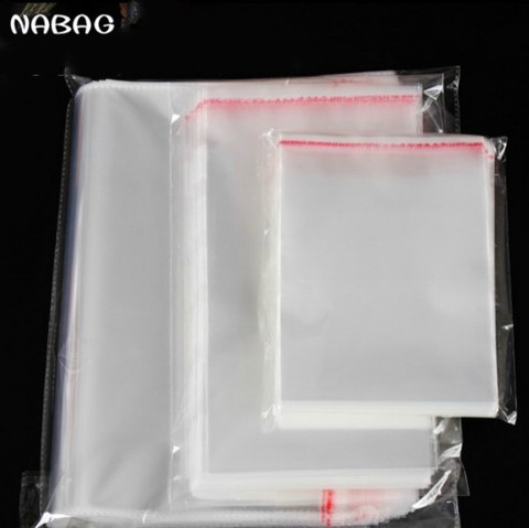 200Pcs Resealable Cellophane OPP Poly Bags Clear Self Adhesive Seal Plastic Packaging Storage Bags 8X12cm/10x15cm ► Photo 1/6