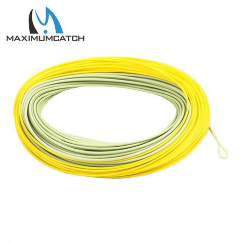 Maximumcatch 6/7/8wt  Salmon/Steelhead Fly Line With 2 Welded Loops Double Color Floating Fly Line for Saltwater/Freshwater ► Photo 1/6