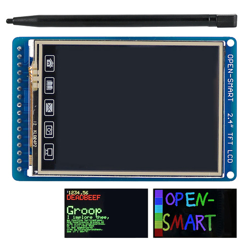 OPEN-SMART 2.4 inch 320*240 TFT LCD Touch Screen Breakout Board module with Touch Pen for Arduino UNO R3 / Nano / Mega2560 ► Photo 1/6