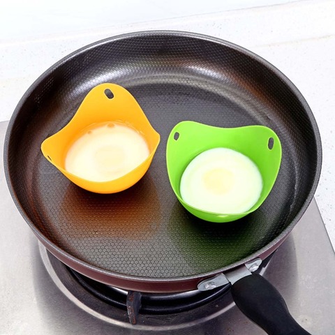 Meijuner Egg Poachers High Temperature Resistant Silicone Egg Cooker Environmentally Silicone Steamed Egg Tray For Home Decor ► Photo 1/6