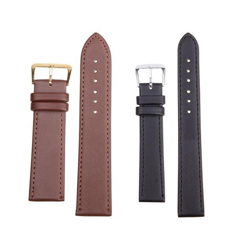2022 New Genuine Leather Watch Strap Plain Weave Watchband Candy Colors Straps For Watches Women Men High Quality Watch Band ► Photo 1/6