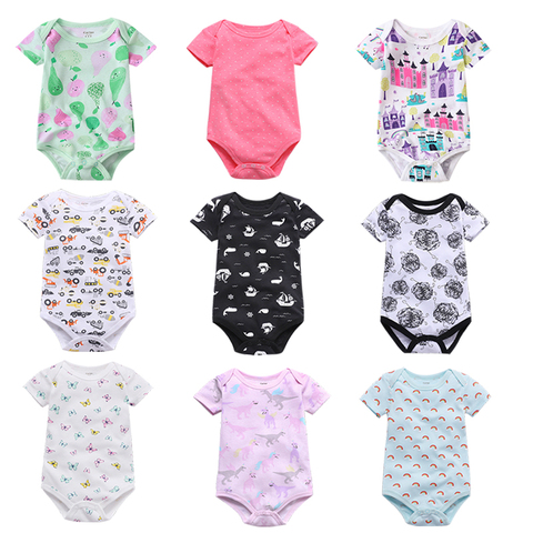 Baby Bodysuits 100% Cotton Infant Body Short Sleeve Clothing Similar Jumpsuit Cartoon Printed Baby Boy Girl Bodysuits ► Photo 1/6
