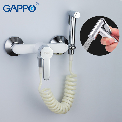 GAPPO white Bidet Faucet handheld shower bathroom bidet spray muslim shower washer tap mixers wall mount ducha higienica ► Photo 1/6