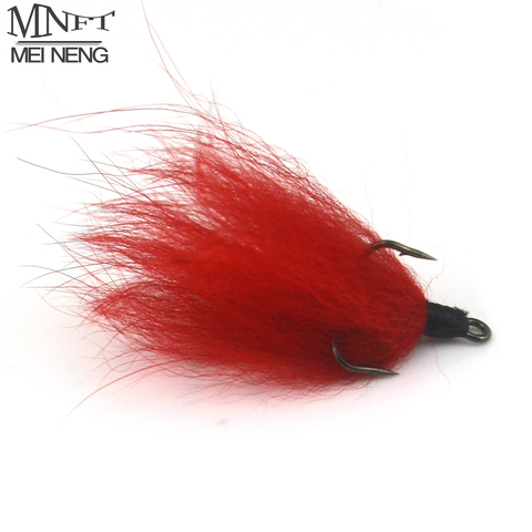 MNFT 10PCS In Box Treble Hooks fly fishing Lures Red body Three hook artificial bait Trout Fish Bait ► Photo 1/4