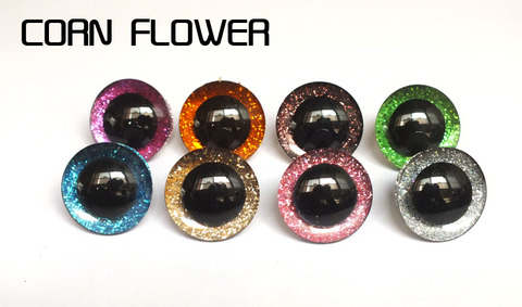 16-25mm plastic clear safety toy eyes + glitter Nonwovens for diy doll materials-8 color can choose ► Photo 1/4