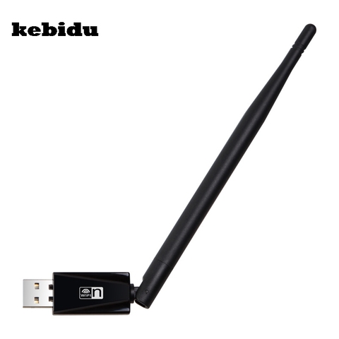 kebidu Wireless WiFi Adapter 5dB wifi Antenna 150Mbps Lan Wireless Network Card Portable USB WiFi Receiver Adaptador ► Photo 1/1