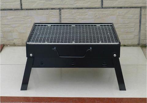 Small Portable Folding  Barbecue Charcoal Grill Easy Assemble and Remove Barbecue Cooking Set BBQ Grill 35*27cm ► Photo 1/4