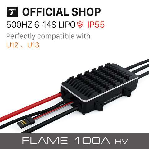 T-motor Flame 100A HV 500HZ 6-14S LIPO ESC For Helicopter Multi-rotor Quadcopter UAV RC Drones ► Photo 1/6