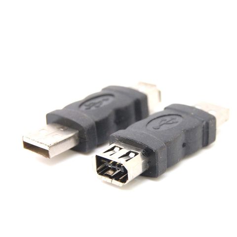 New Firewire IEEE 1394 6 Pin Female to USB Type A Male Adaptor Adapter GT NEW ► Photo 1/3
