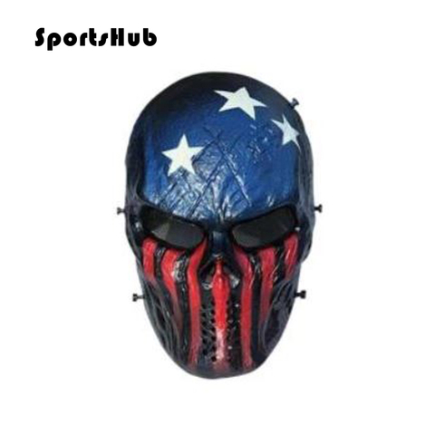 SPORTSHUB Cool Skeleton Zombie Skull Warrior Paintball Mask Airsoft Turbo Full Face Protection Wargame Paintball Mask SAA0002 ► Photo 1/1