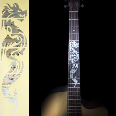 Electric Acoustic Guitar Inlay Sticker the Dragon Fretboard Markers Sticker Decal Guitarra ► Photo 1/4