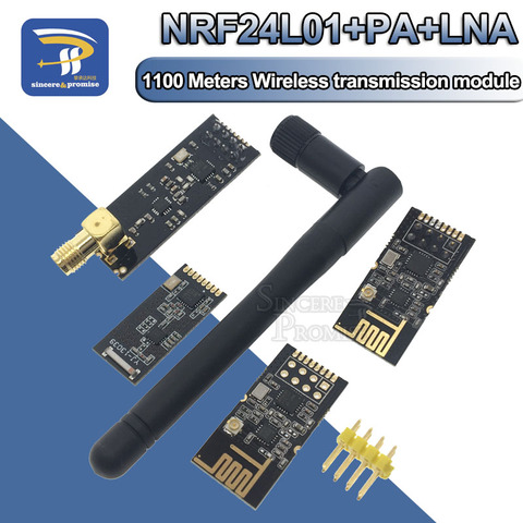 SMD GT-24 1 Set 2.4G 1100 Meters Long Distance NRF24L01+PA+LNA Wireless Transceiver Communication Modules With Antenna ► Photo 1/6
