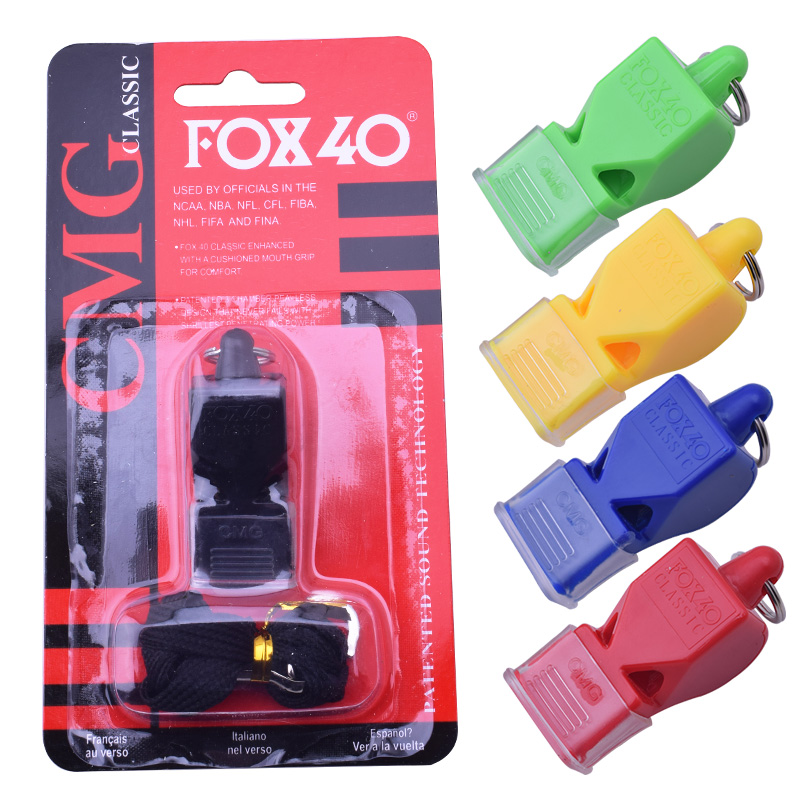 EDC fox40 Plastic Soccer Football Basketball Sports Referee Whistle 4 Colors 