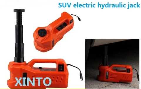 3Ton 12V horizontal type Electric hydraulic jack portable jack with LED flash light the max load 3Ton for SUV use ► Photo 1/1