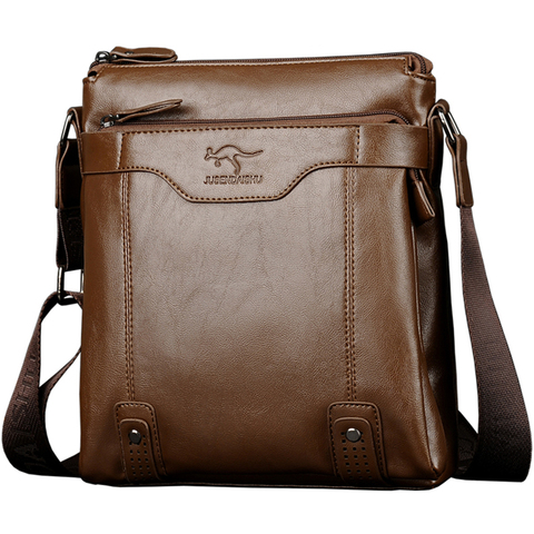 Luxury Brand Vintage Messenger Bag Men Leather Shoulder Bags Business Office Work Bag Casual Brown Crossbody Bag For Men Handbag ► Photo 1/6