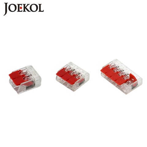 30PCS/Lot 221-412 413 415 Mini Fast Wire Connectors,Universal Wiring Cable Connector,Push-in Conductor Terminal Block ► Photo 1/6