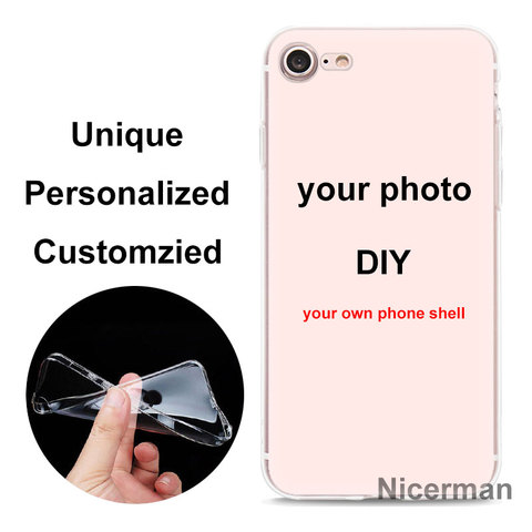 Customized DIY image Picture TPU Silicone case for Apple iPhone 11 Pro X XR XS MAX 7 8 Plus 6 6S Plus Custom Hosing Cover Coque ► Photo 1/3
