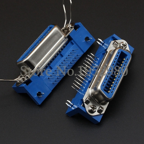 5PCS Female Centronics Connector 57 Series 24 Pin 90 Degree Computer Cable Adapters PCB DIP Type ► Photo 1/6