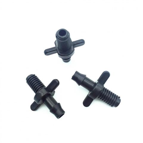 500 PCS Threaded Connectors 4/7 mm hose connection Screw thread 6mm Can be installed PVC Pipe garden greenhouse irrigation ► Photo 1/5