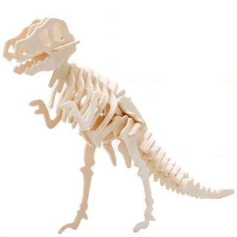 3D Simulation Dinosaur Puzzle Toys DIY Funny Skeleton Model Wooden Educational Intelligent Interactive Toy for Children Gifts ► Photo 1/6