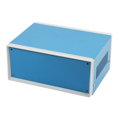 Blue Metal Enclosure Project Case DIY Junction Box 170 x 130 x 80mm ► Photo 1/2