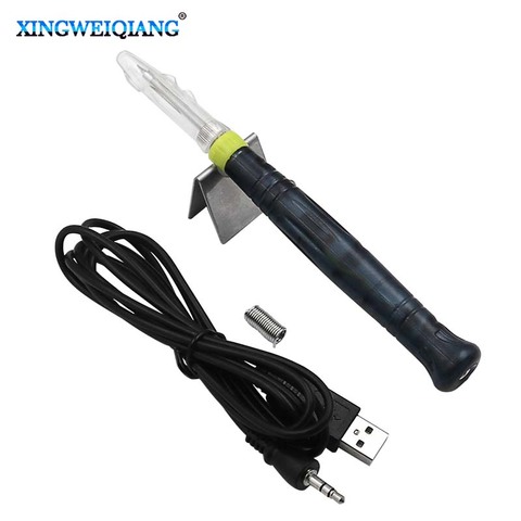 USB Soldering Iron Professional Electric Soldering Irons Rapid Heating Tools For DIY Soldering Jobs With Indicator Light ► Photo 1/6