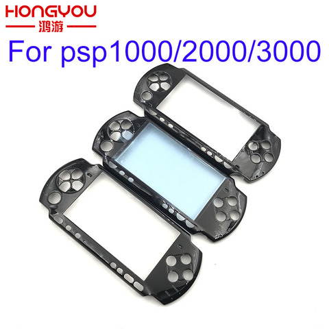 Black Front Faceplate Shell Case Cover Proctector Replacement For Sony PSP 1000 2000 3000 ► Photo 1/6