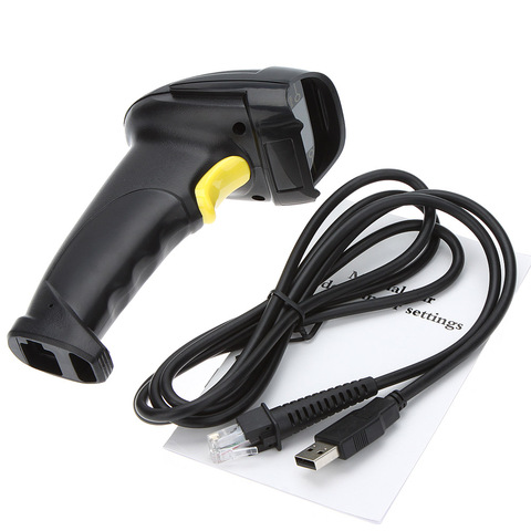 New USB Cable Laser Barcode Scanner Handheld Wired 1D Barcode Scanning Gun for Supermarket ► Photo 1/5