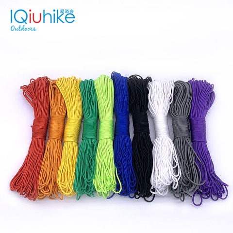 IQiuhike 100 Colors Paracord 2mm 100 FT,50FT One Stand Cores Paracord Rope Paracorde Cord For Jewelry Making Wholesale ► Photo 1/6