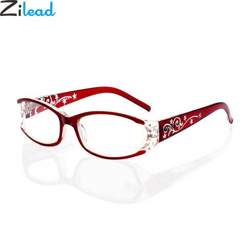 Zilead Luxury Lady Rhinestone Anti-Radiation Reading Glasses Women Anti-Fatigue Presbyopia Glasses for Female+1.0...+4.0 Fashion ► Photo 1/6