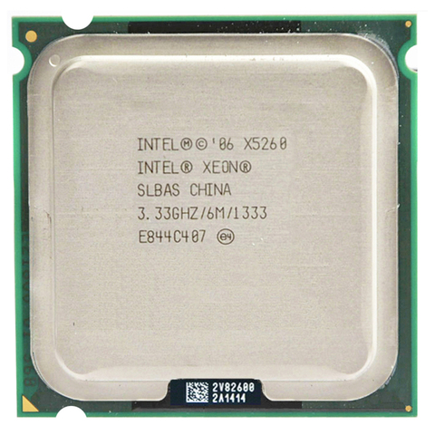 INTEL XONE X5260 INTEL  X5260 775 Core 2 Duo 3.3MHZ LeveL2 6M  Work on 775 motherboard ► Photo 1/3