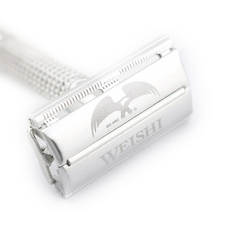 WEISHI Double Edge Safety Razor Aluminum alloy electrified with metal 2003-M Simple packing 1 PCS/LOT NEW ► Photo 1/6