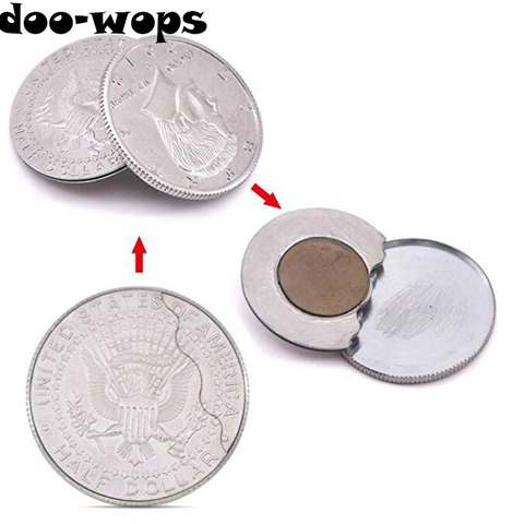 Magnetic Flipper Coin Butterfly Coin(USD half Dollar Copy) Magic Tricks Magician Accessories Close Up Props Gimmick Appear Magia ► Photo 1/6