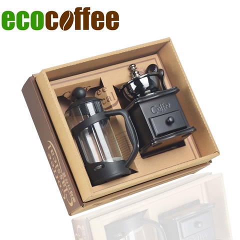 Ecocoffee Classic Coffee Tools French Press+Grinder Gift Set SIM - China  Coffee Tools and French Press price
