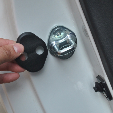 Car styling, Car Door lock decoration cover Door lock protective cover for KIA K2 RIO SOUL 2012-2015 For Hyundai Solaris Verna ► Photo 1/5