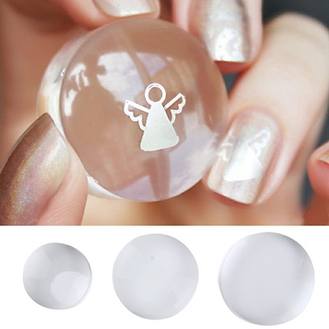 1Pc Clear Jelly Marshmallow Silicone Stamper 2.8 3.5 3.9cm Refill Head Replacement with Box Nail Stamping Tool ► Photo 1/6