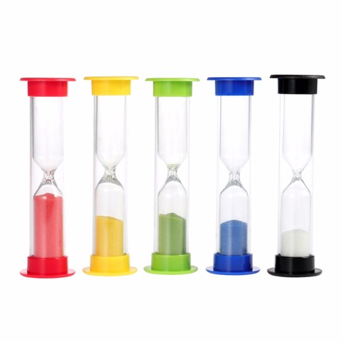 5pcs 30second/1minute /3minutes /5minutes /10minutes Colorful Hourglass Sandglass Sand Clock Timers (Random Color) ► Photo 1/6