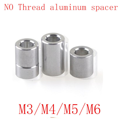 10pcs M3 M4 M5 M6 Aluminum washer round hollow no thread standoff spacer thickness 2/3/4/5/6/8/10/12mm ► Photo 1/1