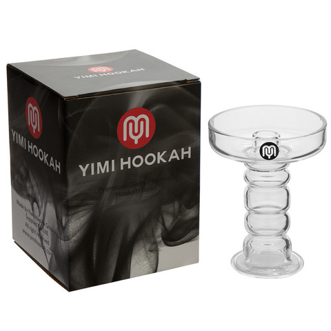 Yimi Hookah Premium Glass Hookah Bowl Shisha Head Free Silicon Grommet WIth Gift Box Top Diameter 7.7cm Height 10.5cm ► Photo 1/6