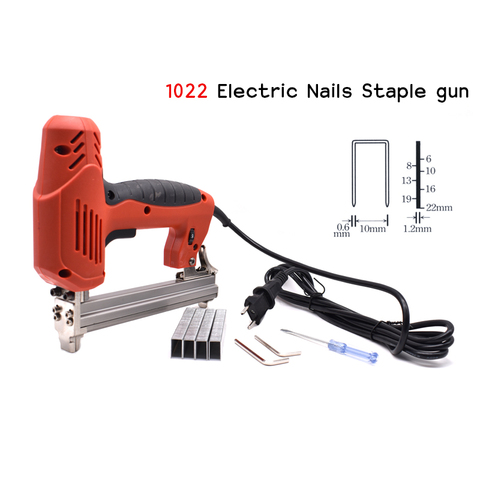 1022J Framing Tacker U Stapler Electric Staples Gun With 300Pcs Nails 220V 2000W Electric Power Tools For Woodworking Hand Tool ► Photo 1/6