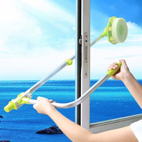 telescopic High-rise cleaning glass Sponge ra mop cleaner brush for washing windows Dust brush clean the windows hobot 168 188 ► Photo 1/6
