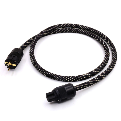 5N pure copper Schuko Power Cable Gold plated Schuko & IEC plugs Power Chord mains cable ► Photo 1/6