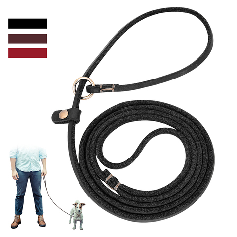 Leash for Dog Genuine Leather Long Pet Traction P Rope Collar Dog Walking Running Leads Strap for Small Medium Dogs Pets ► Photo 1/6