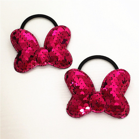 2pcs Children's Bow Hair Band popular can flipped color Fish Scale elasticity Hair circle multi-layer sequin Hair Accessories ► Photo 1/6
