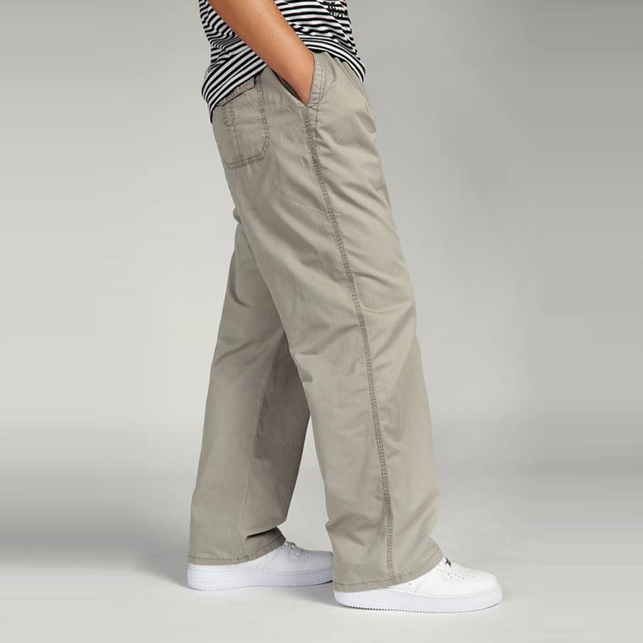 Mens Loose Trousers cotton Work Casual Cotton Cargo Pant Big Plus Size XL-6XL 
