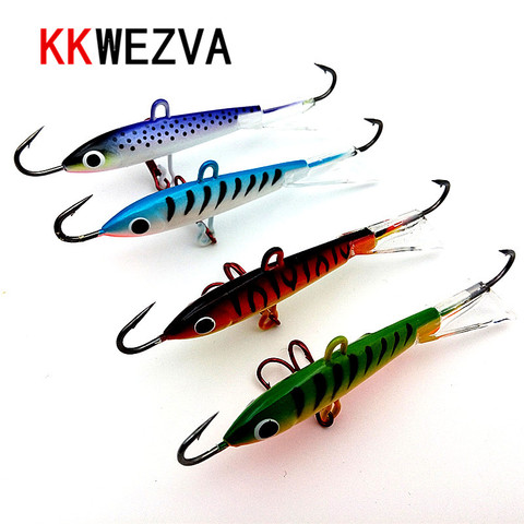 KKWEZVA 1pcs 83mm 18g Fishing Lure winter Ice Fishing Hard Bait Minnow Pesca Tackle Isca Artificial Bait Crankbait Swimbait ► Photo 1/6