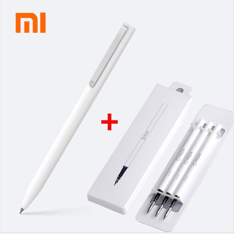 Original Xiaomi Mijia Sign Pens 9.5mm Ballpoint pen PREMEC Smooth Switzerland metal Refill MiKuni Japan Ink add Pen Black Refill ► Photo 1/6